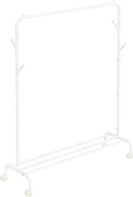 Songmics Kleiderständer Rollbar Weiß, H x B x T: 155 x 103,5 x 41 cm - Bild 1