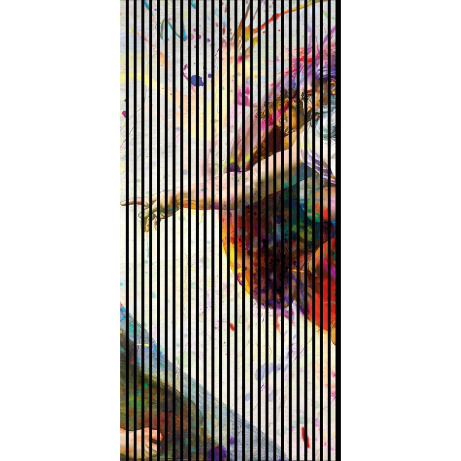 FN Acustico Akustikplatte Michelangelo Bunt aus PET und MDF mit modernem Design, B/H: 113,3 x 240 cm, Tiefe: 1,9 cm - Bild 2