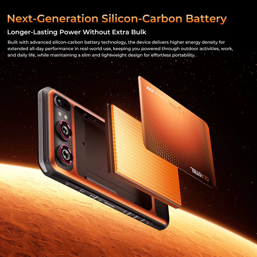 Oukitel WP68 Air 5G Outdoor-Smartphone in Schwarz mit 512GB ROM, 36GB RAM, 8000mAh Akku, 6,88 Zoll 120Hz Display und NFC - Bild 4