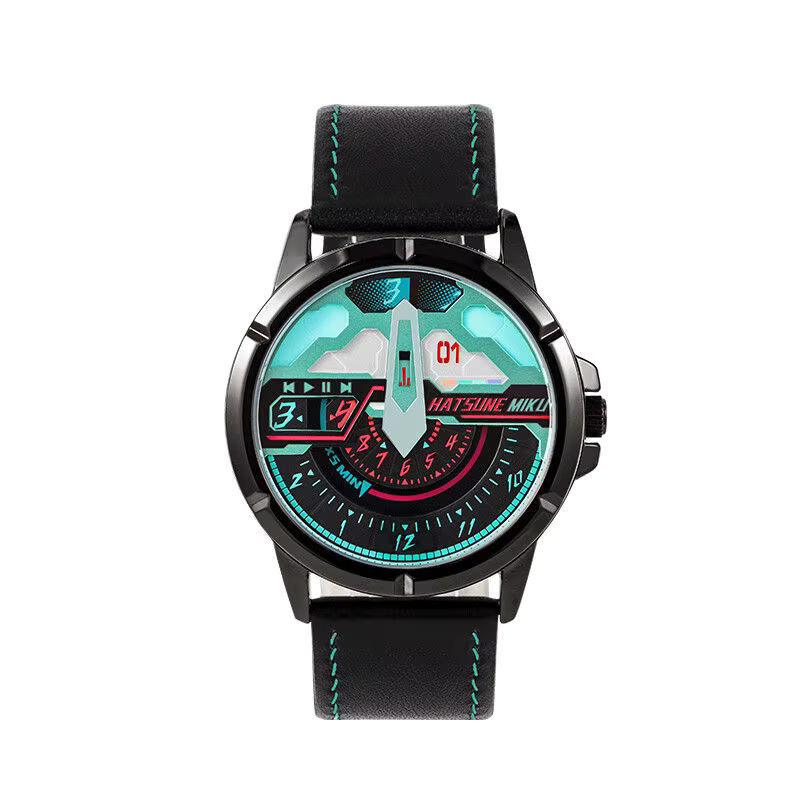 Hatsune Miku Anime Wanduhr von Bandai in Mehrfarbig, Rund und Wasserdicht - Bild 6