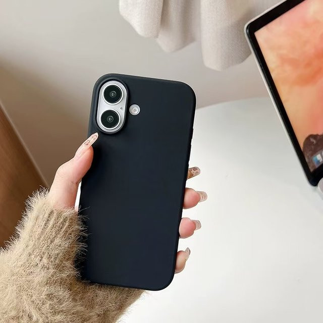 Stoßfeste Silikon-Handyhülle in Bonbonfarben für iPhone Modelle, Farbe: Lila/Mehrfarbig - Bild 1