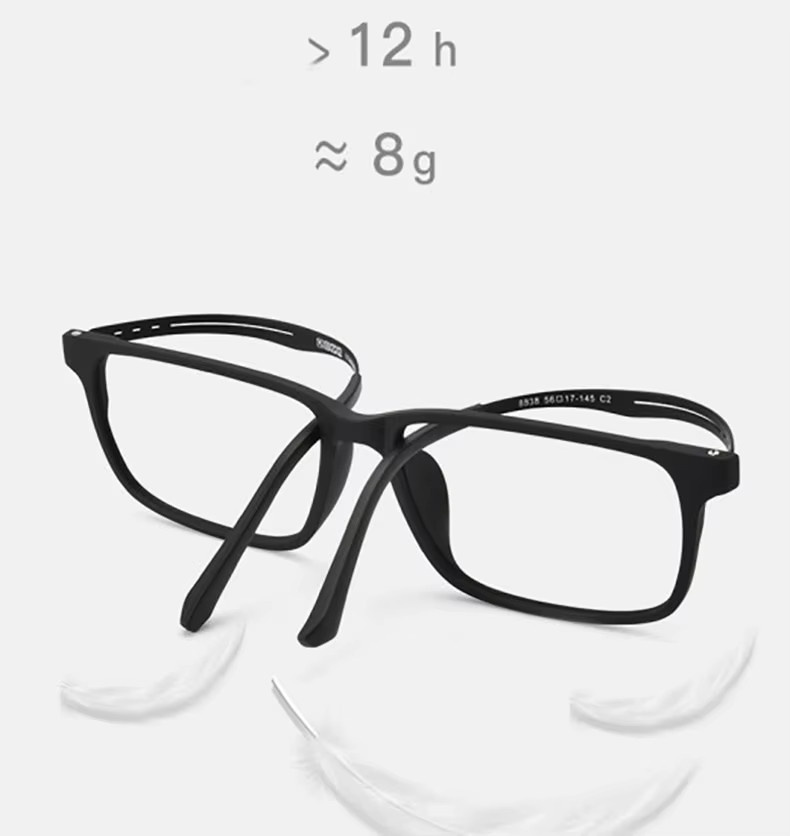 ISENGHUO Lesebrille, Titan, Vollrand, Unisex, black, Blaulichtfilter - Bild 4