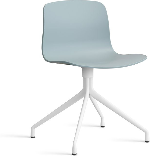 HAY About A Chair AAC 10 Drehstuhl aus Kunststoff in Blau Matt - Bild 1
