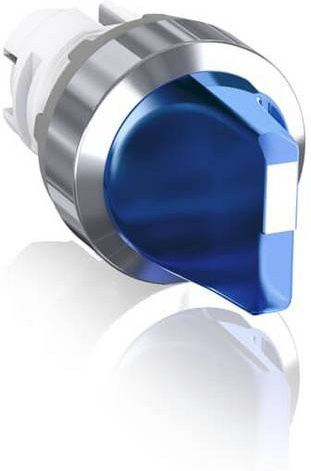 ABB Wahlschalter M2SS2-21L in Chrom und Blau - Bild 1