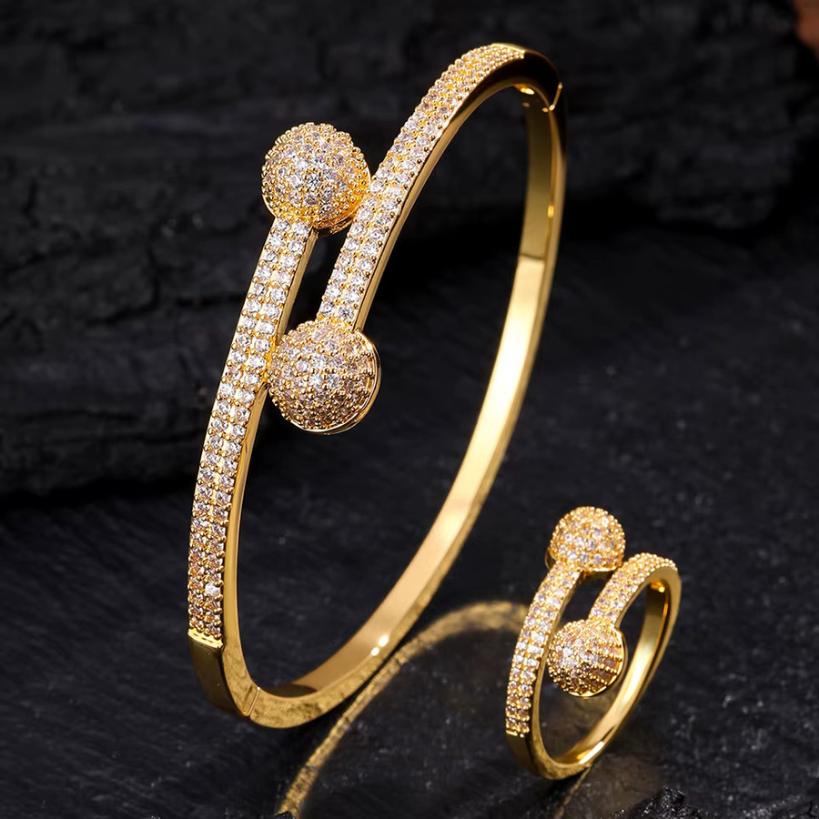 ZAKOL Ring-Armband, Gold, Zirkonia, Damen - Bild 2