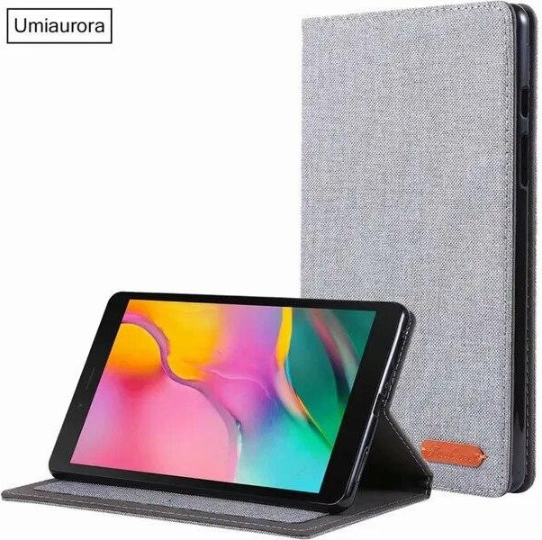 Samsung Smart Cover Tablet Stand Case Hülle für Galaxy Tab A6 A7 S5E S6 Lite 10.4 A8 10.5 S7 FE S8 Plus A7 Lite 8.7 in Grau - Bild 1