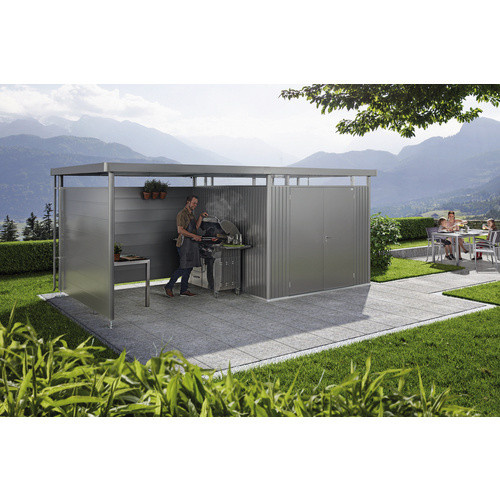 Biohort Rückwand für Seitendach Gr. L für HighLine H2-H5 in Quarzgrau-Metallic aus Stahl - Bild 4