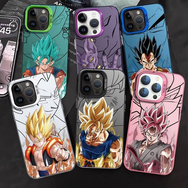 Dragon Ball Handyhülle aus TPU Silikon Soft Cover für Apple iPhone 11 12 13 14 15 Pro Max XR XS Max Plus in Multicolour - Bild 1
