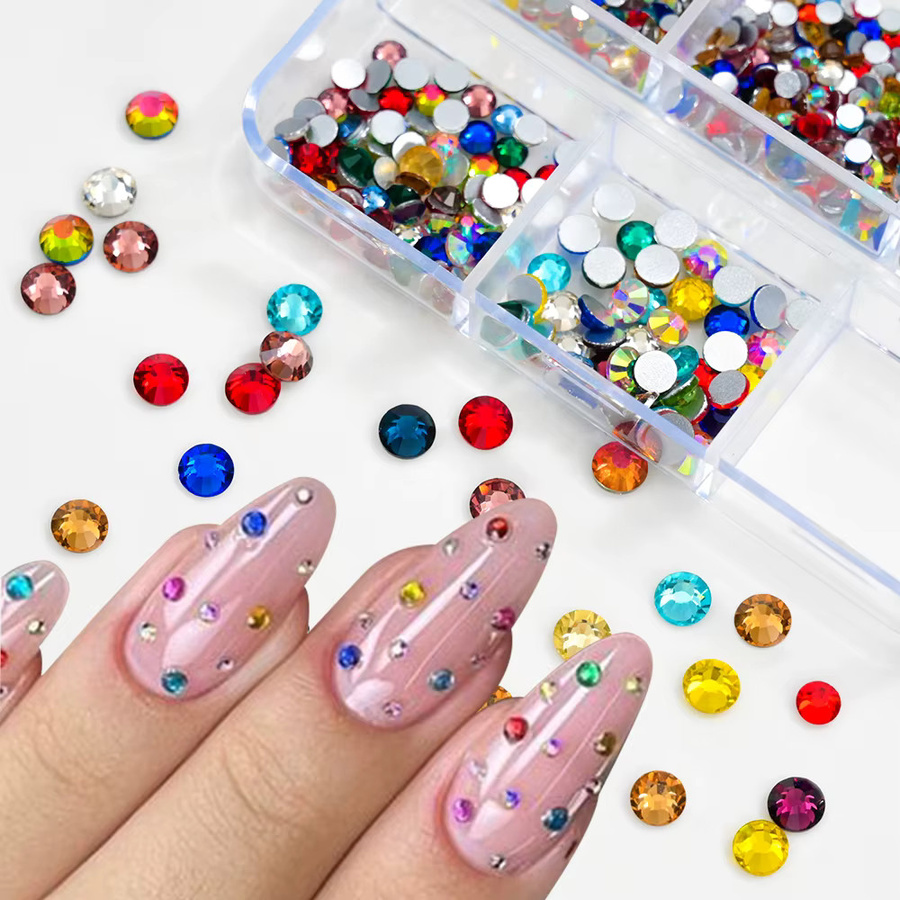 MAFANAILS Nagelkunst Strass-Steine, runde Kristalldiamanten, glänzend - Bild 1