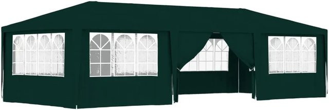 vidaXL Profi-Partyzelt mit Seitenwänden Grün, B/T/H: 9 x 4 m, 90 g/m2 - Bild 1