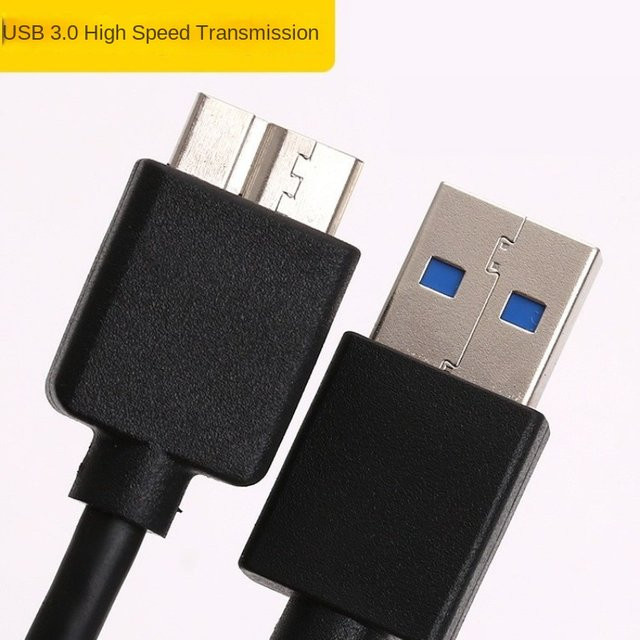 Western Digital USB 3.0 Datenkabel für My Book Externe Festplatten Schwarz, Länge: 1 m - Bild 1