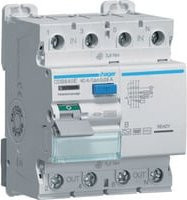 Hager FI-Schutzschalter CDB640E Typ B, 4-polig, 40A, 30mA, blau/weiß - Bild 1