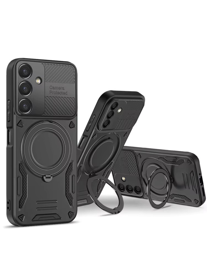 Magnetische Panzerhülle für Samsung Galaxy A05 A05S A06 A07 A12 A13 A14 A15 A16 A17 A25 A26 A27 A33 A35 A37 A55 A57 A56 4G 5G Cover in Grün - Bild 3