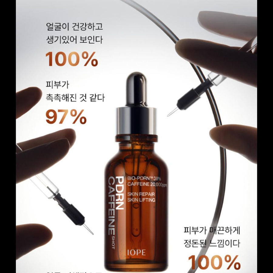 IOPE PDRN Koffein Shot Serum, 60 ml, mit Koffein, Niacinamid, PDRN - Bild 3