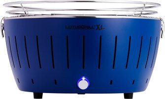 LotusGrill XL Elektro-Tischgrill aus Edelstahl in Tiefblau, B/H/T: 43,5 x 45,0 x 26,0 cm - Bild 1