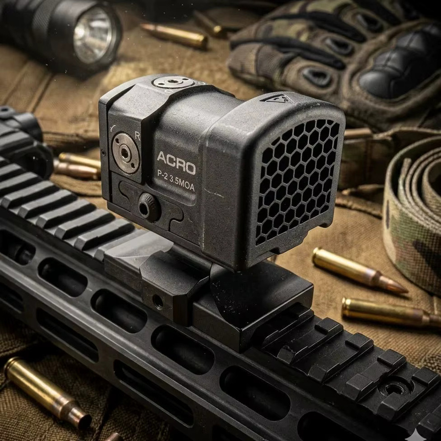 Aimpoint Killflash Honeycomb Sonnenschutz Schwarz für Acro P2 Rotpunktvisier Jagdoptik Zubehör - Bild 1