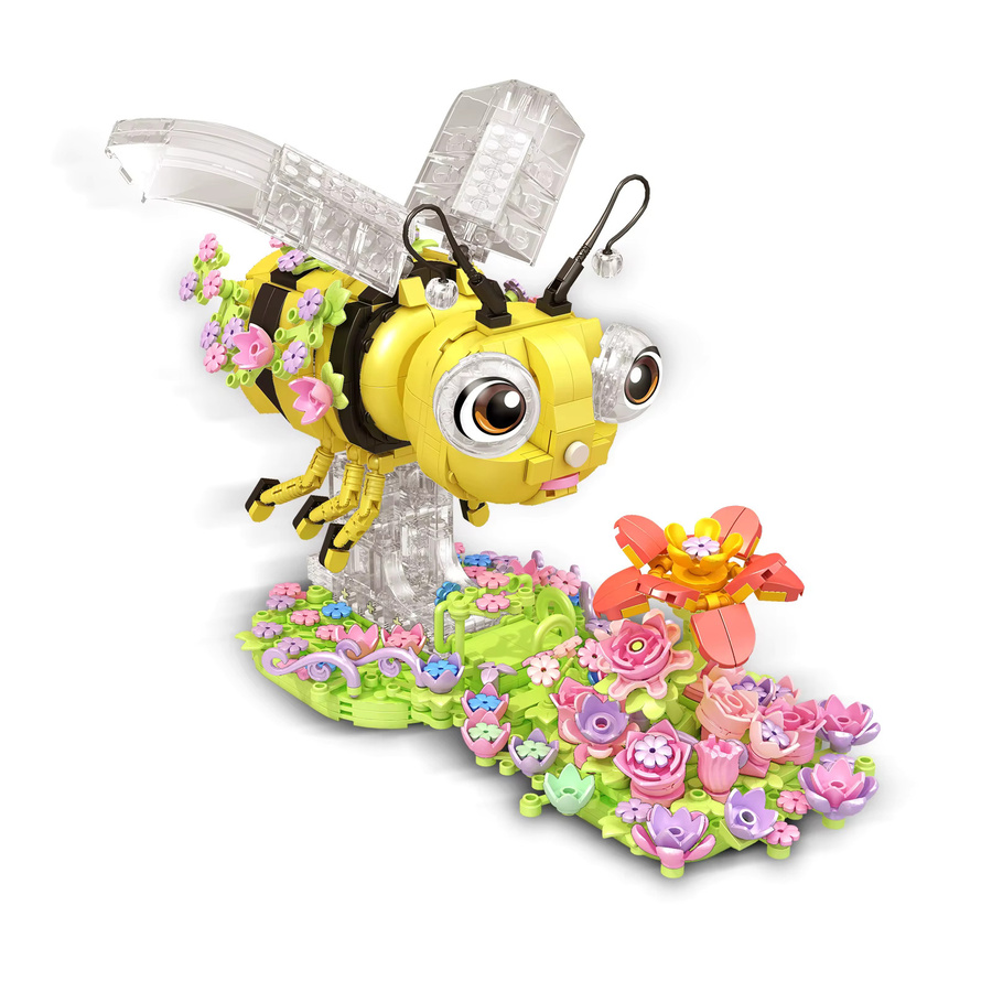 yaafun Biene Blume Meer Mini Baustein, Tierwelt Insekt, Montage Spielzeug - Bild 2