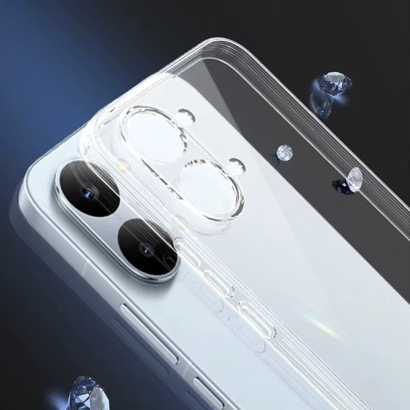 XDAG Stoßfeste transparente Handyhülle für POCO X8 Pro Max, schlanke TPU-Schutzhülle in Transparent - Bild 2