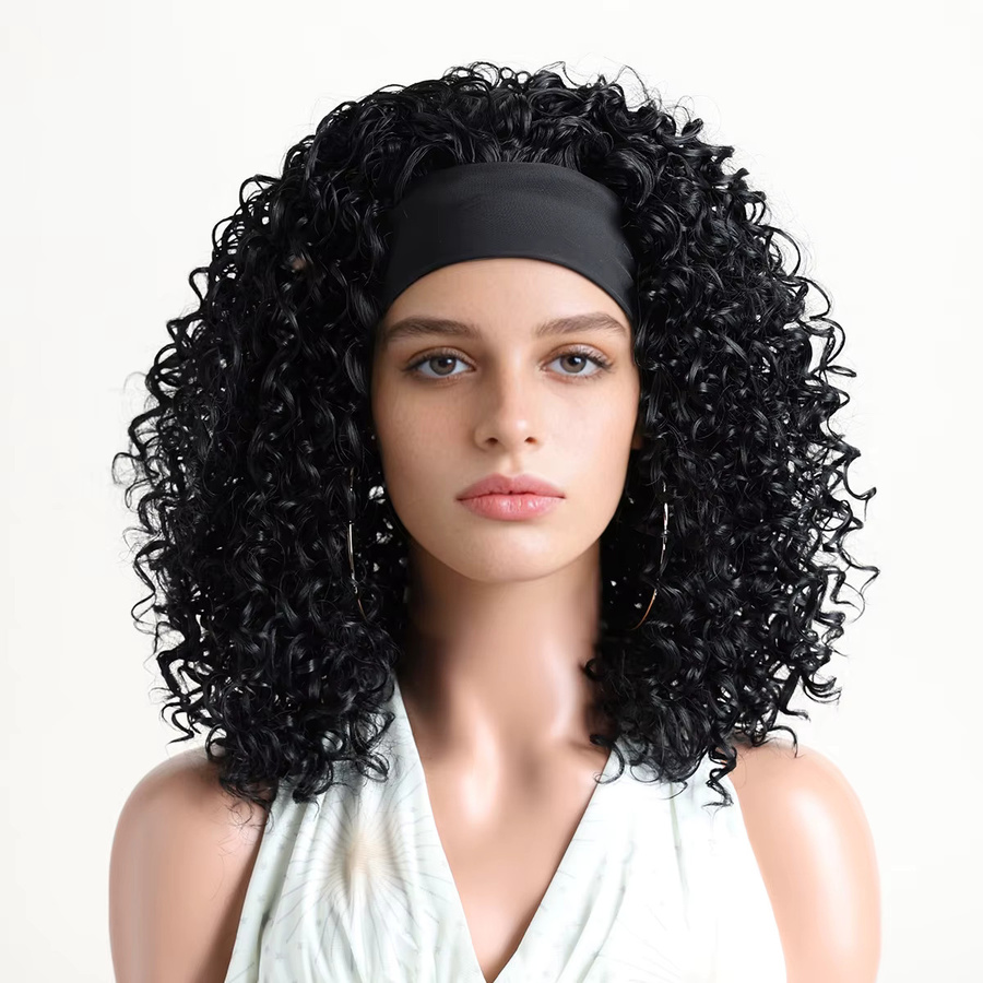 MAISI Lockenperücke, 14 Zoll, schwarzbraun, synthetisch - Bild 3