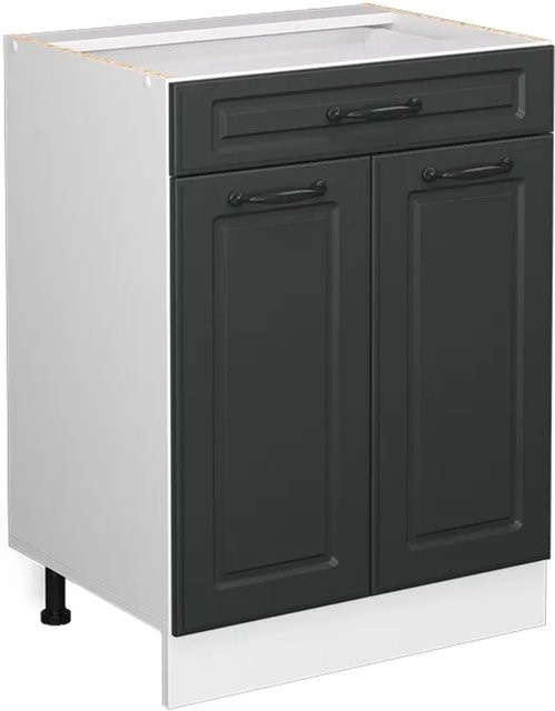 Vicco Küchenunterschrank R-Line Landhaus in Anthrazit und Weiß mit Schublade, Breite: 60 cm - Bild 1