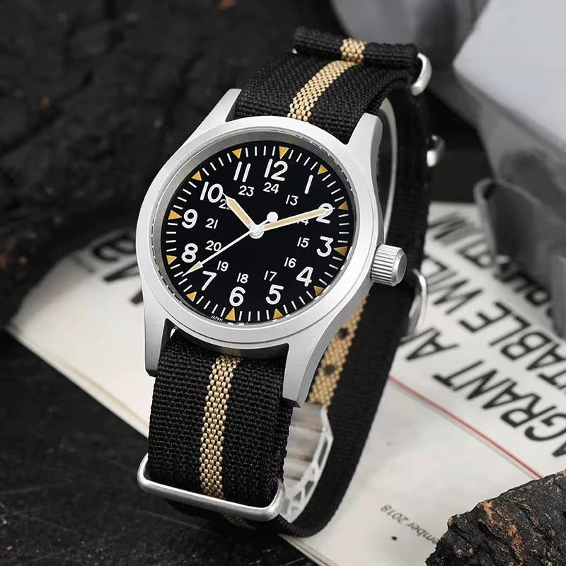 Militado Armbanduhr, Quarz, Edelstahl, 38 mm, Schwarz, Unisex - Bild 2