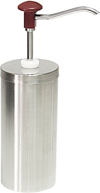 Schneider Druckknopf Dosierspender aus Materialmix in Rot, Volumen: 2000 ml, Durchmesser: 12 cm, Höhe: 38 cm - Bild 1