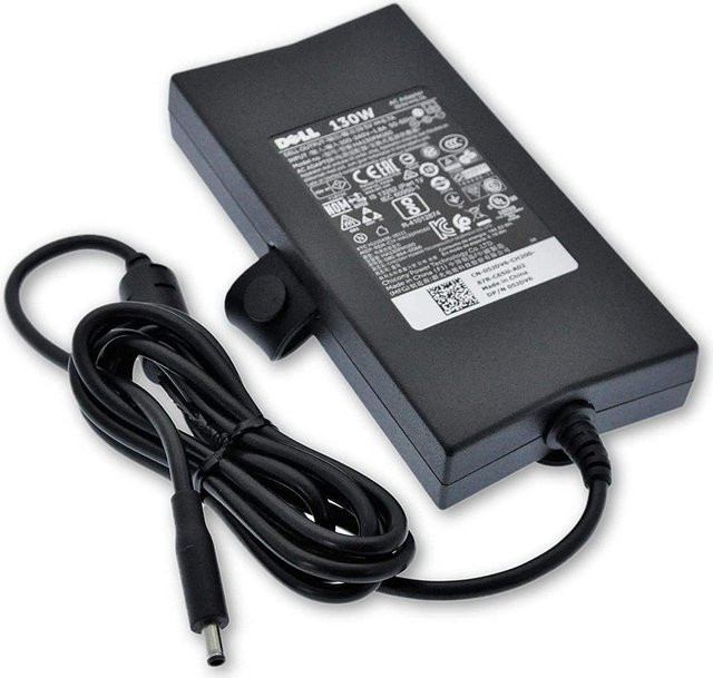 Dell AC Adapter 130W Notebook-Netzteil 19,5V 6,7A in Schwarz mit 3-Pin-Stecker - Bild 1