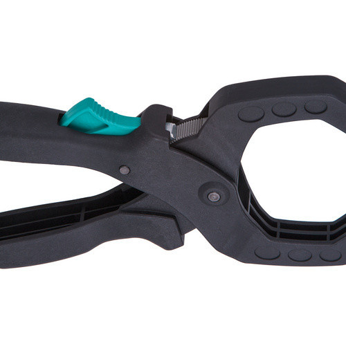 Wolfcraft Zwinge aus Kunststoff in Schwarz und Türkis, Länge: 22,3 cm - Bild 3