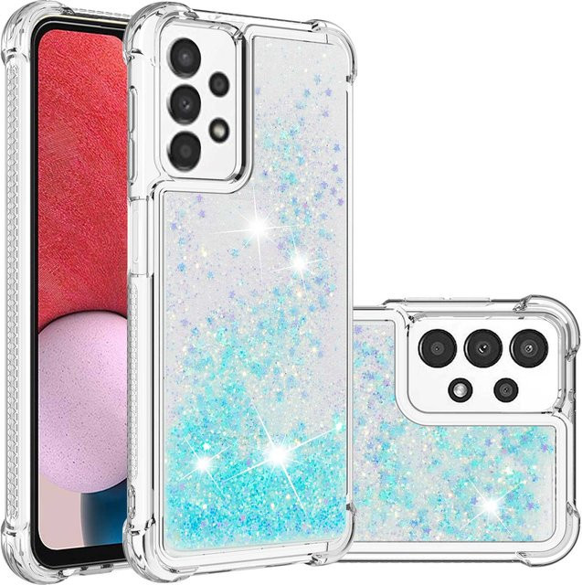 Stoßfeste Glitzer Flüssig Treibsand Handyhülle für Samsung Galaxy S26 S25 S24 S23 S22 Ultra Plus Edge in Transparent - Bild 1