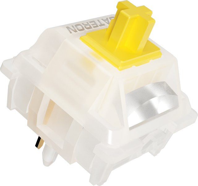 Gateron Milky Yellow Pro V3 Lineare Schalter für mechanische MX-Tastaturen, 5-polig, 50 gf, vorgeschmiert - Bild 1