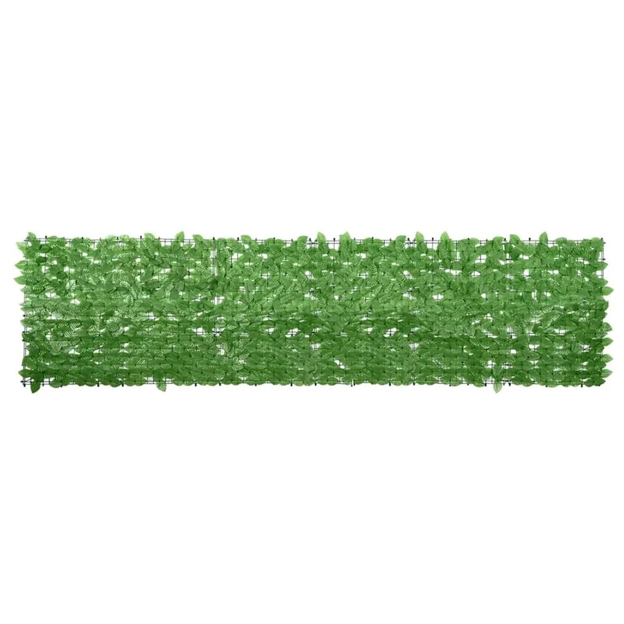 vidaXL Balkon-Sichtschutz mit grünen Blättern, Farbe: Grün, B x H: 300 x 75 cm - Bild 2