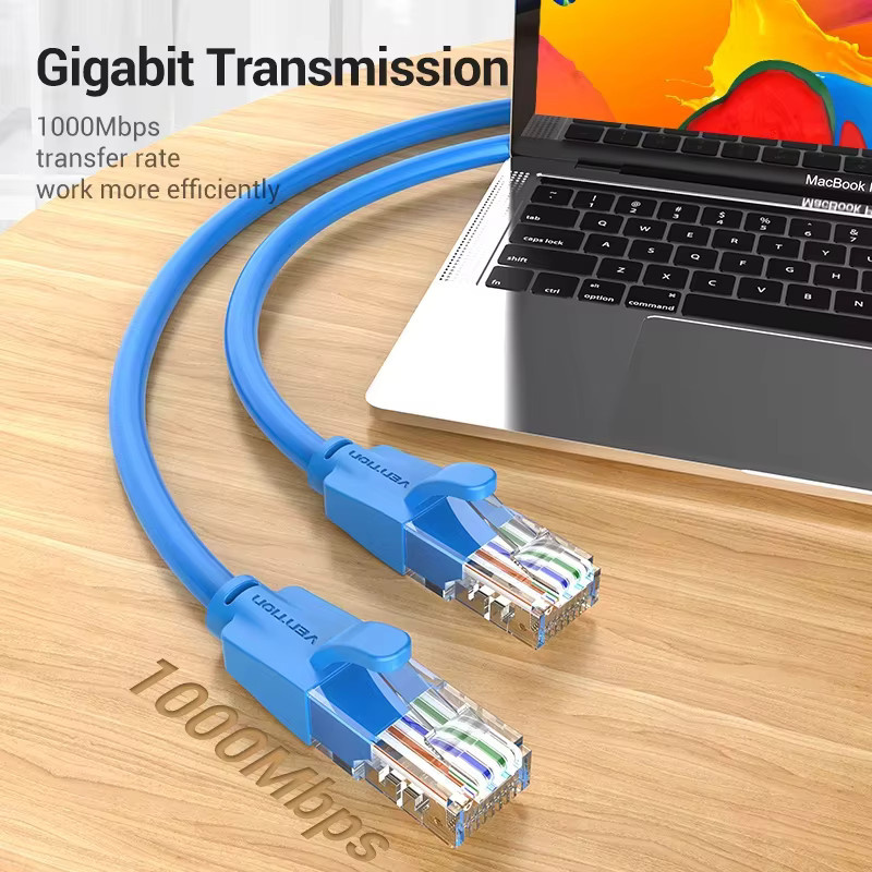 Vention Ethernet Cat6 LAN-Kabel UTP RJ45 Netzwerk-Patchkabel in Grau - Bild 2
