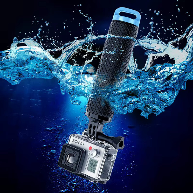 Wasserdichter schwimmender Handgriff in Schwarz für GoPro Hero 7, 6, 5, 4, 3+ und Sjcam Yi Lite, rutschfestes Floaty Bobber Set für Action-Kameras - Bild 5