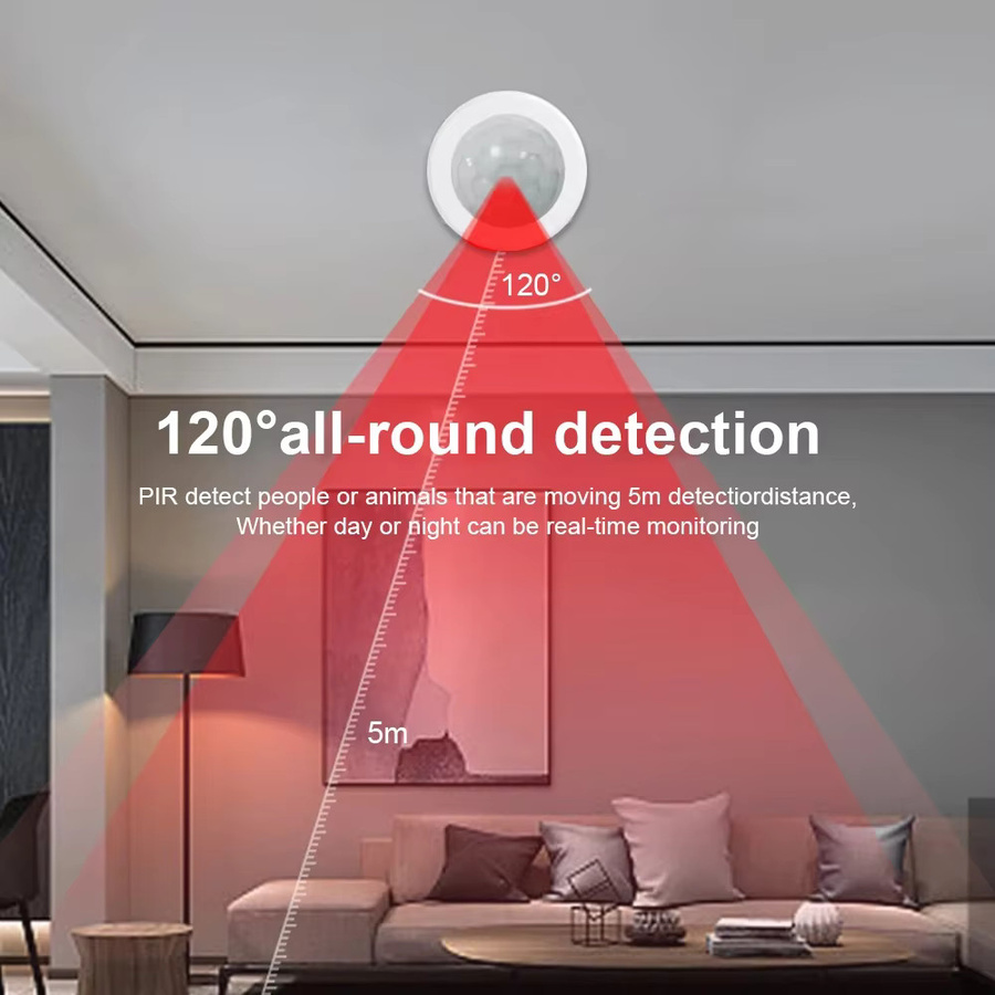 EWelink Smart Zigbee 3.0 PIR-Bewegungssensor in Weiß für Sicherheitsalarme und Home Assistant kompatibel - Bild 3