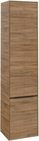Villeroy & Boch Hochschrank Subway 3.0 mit Glastüren in Schwarz und Braun, B/T/H: 40 x 36,2 x 171 cm - Bild 1