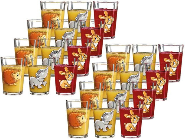 Ritzenhoff & Breker Kindergläser Waldtiere transparent 24er Set 205 ml - Bild 1