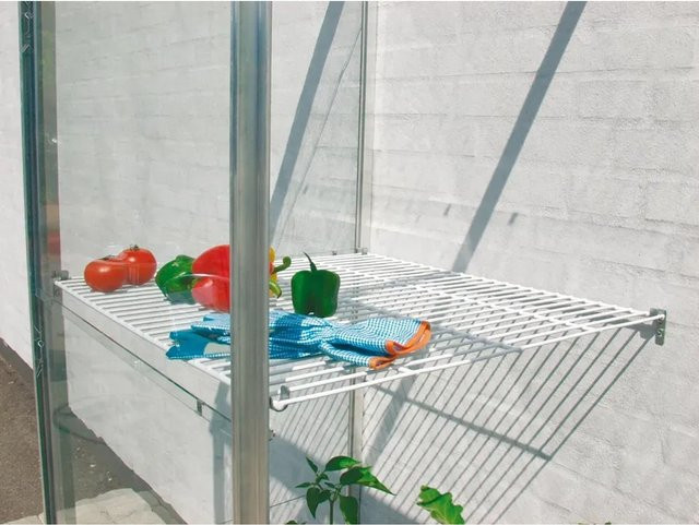 Vitavia Regalset für Gewächshäuser Ida 900 und Ida 1300, Farbe: Weiß, B/T: 61 x 63 cm - Bild 1