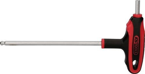 KS Tools Innen-Sechskantschraubendreher aus Stahl in Rot mit 6 mm Schlüsselweite - Bild 1