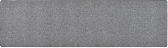 vidaXL Teppichläufer Grau, B/T: 50 x 200 cm, rutschfest und waschbar - Bild 1