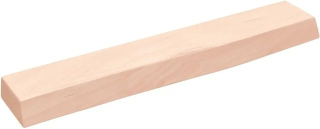 vidaXL Wandregal aus Massivholz Eiche Unbehandelt in Braun, B/T/H: 60 x 10 x 4 cm - Bild 1