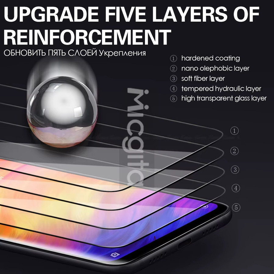 ZTE nubia Z60S Pro Panzerglas Display Schutzfolie mit 9H Härtegrad und Objektivschutz in Transparent - Bild 3
