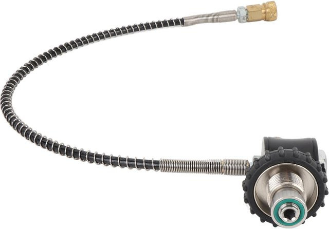 Shoemst Tauchgasflaschenadapter aus Edelstahl DIN für den Anschluss von großen zu kleinen Gasflaschen in Silber - Bild 1