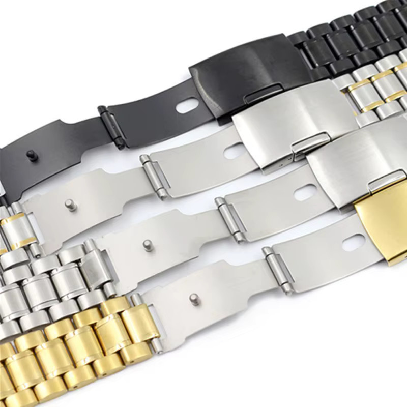 Zhangeer Uhrenarmband Edelstahl, Schwarz, Unisex - Bild 1