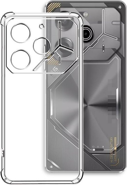 Transparente TPU-Silikonhülle für Tecno Pova 6 und Tecno Pova 6 Pro 4G/LTE - Bild 1