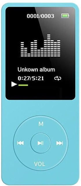 Honor Electronics MP3/MP4-Player mit 64 GB Speicher, 1,8-Zoll-Bildschirm und FM-Radio in Hellblau - Bild 1