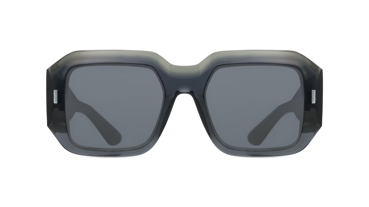 Calvin Klein CK23536S Sonnenbrille, Vollrand, Quadratisch, Kunststoff, Unisex, grau - Bild 1