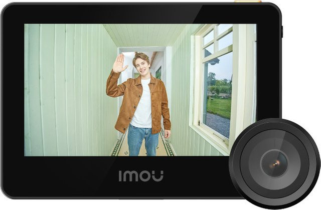 Imou VD1 WLAN-Türspion-Kamera mit 5MP Auflösung und 4,3 Zoll Farbdisplay in Schwarz - Bild 1