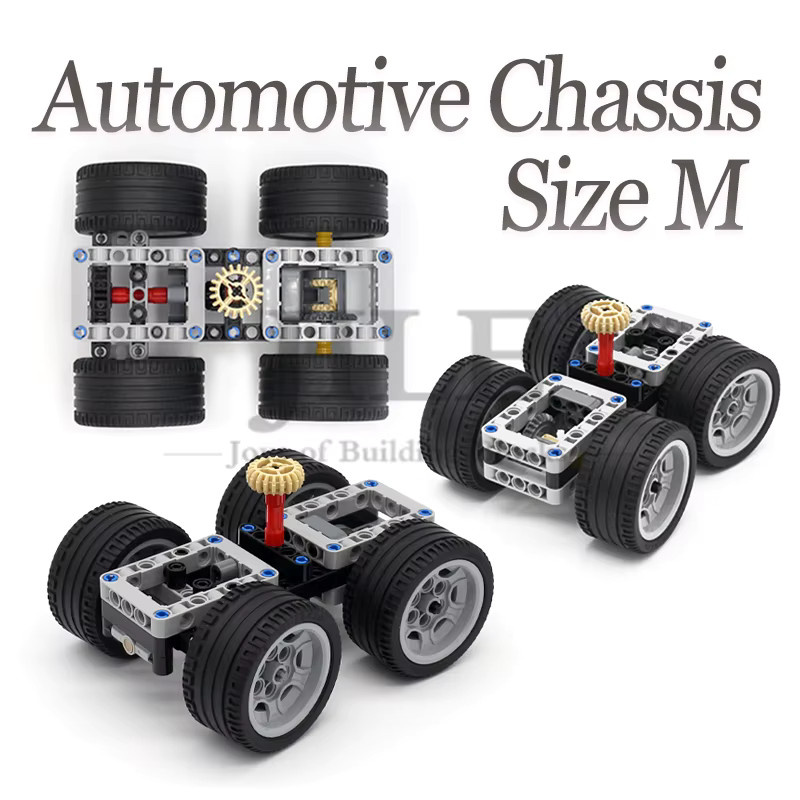 jile MOC Technische Motoren Power Functions Automobil-Chassis-Modell, Bausteine - Bild 2