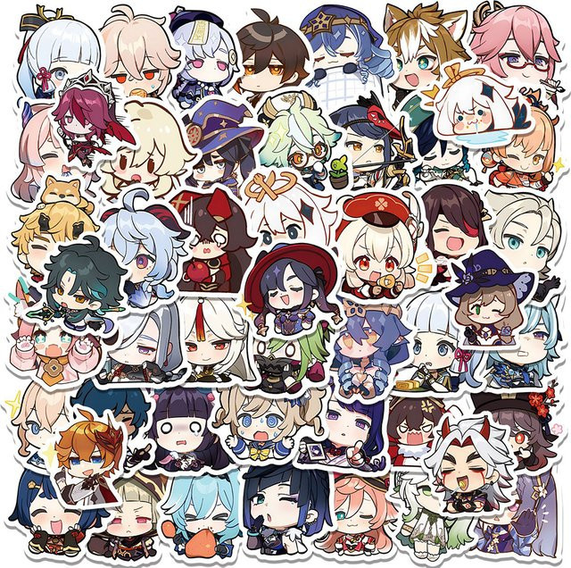 Genshin Impact Anime-Spiel-Aufkleber, Charile, 10-teiliges Set - Bild 1
