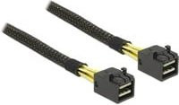 Delock Internes SAS-Kabel 6Gbit/s mit 4x Mini SAS HD SFF-8643 auf 4x Mini SAS HD SFF-8643 in Schwarz, Länge: 1,0 m - Bild 1